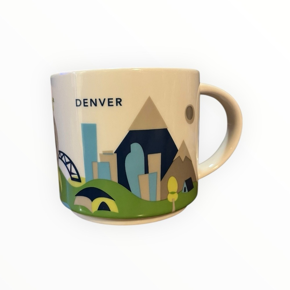 Starbucks You Are Here Collection DENVER Coffee Mug Cup 2014 14oz NWT in Box - Picture 2 of 8
